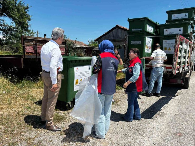 Çanakkale’de 31 bin 250 kilogram zirai ambalaj atığı bertaraf edildi