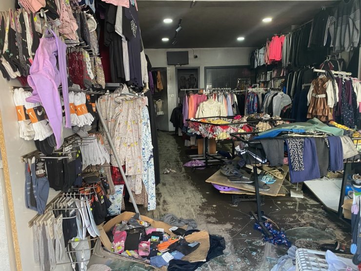 Konya’da iş yerinin bodrumunda yangın