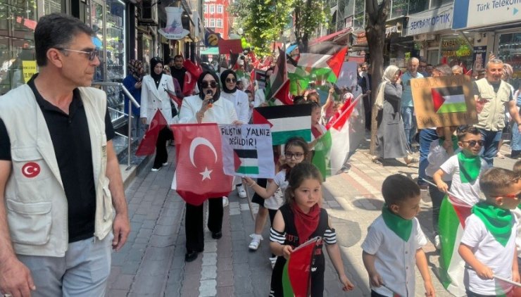 Tavşanlı’dan Filistin’e destek