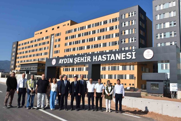 İl Sağlık Müdürü Şenkul, Şehir Hastanesi inşaatında incelemelerde bulundu