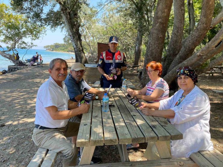 Aydın jandarmasından Milli Park’ta çevre bilinci seferberliği
