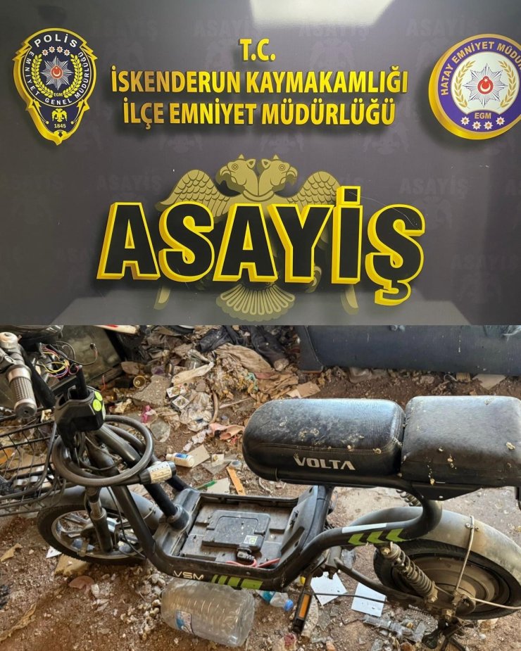 İskenderun’un motosiklet hırsızı yakalandı