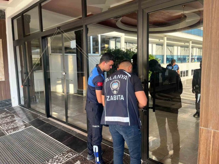 Alanya’da turizm tesisine 112’nci mühür