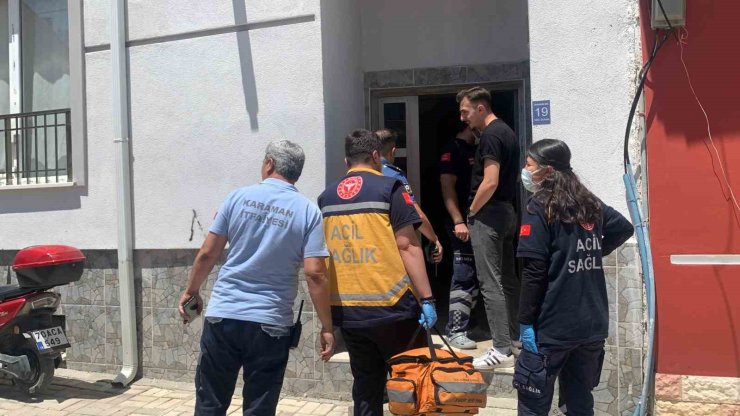 Karaman’da binadan yayılan kötü koku ekipleri harekete geçirdi