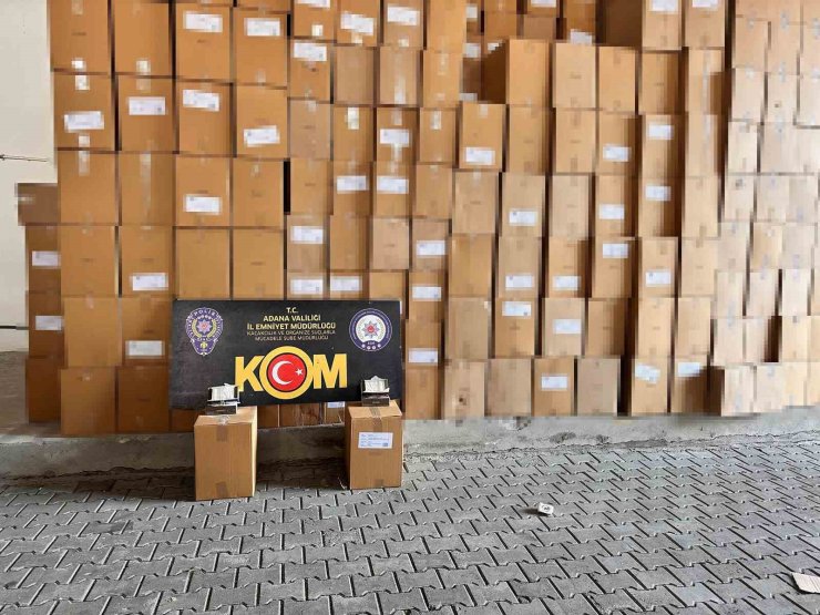 Adana’da 5 buçuk milyonluk kaçakçılık operasyonu: 5 gözaltı