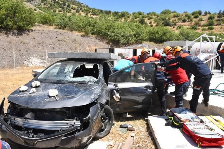 Amasya’da deprem tatbikatı yapıldı