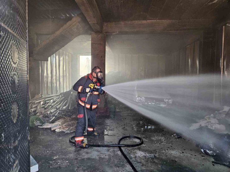 Malatya’da depo yangını