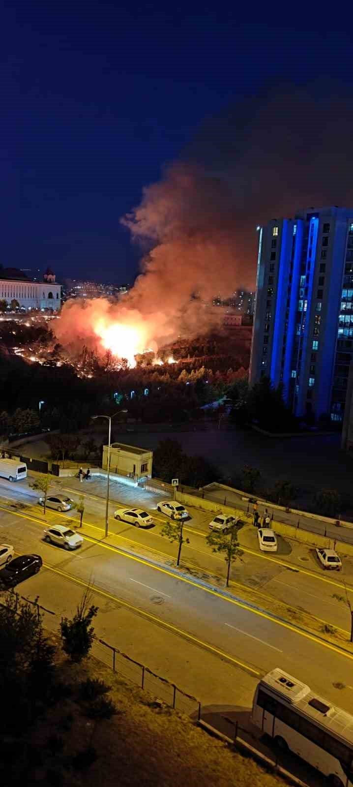 Ankara’daki arazi yangını söndürüldü