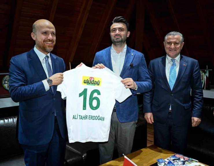 Bakan Osman Aşkın Bak ve Bilal Erdoğan’dan Bursaspor’a ziyaret