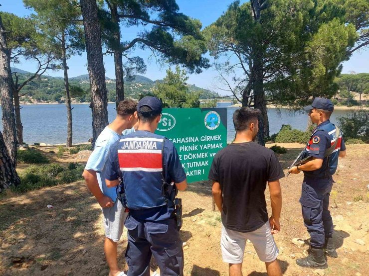Jandarma ekipleri baraj ve göletlerde boğulma tehlikesine karşı uyardı