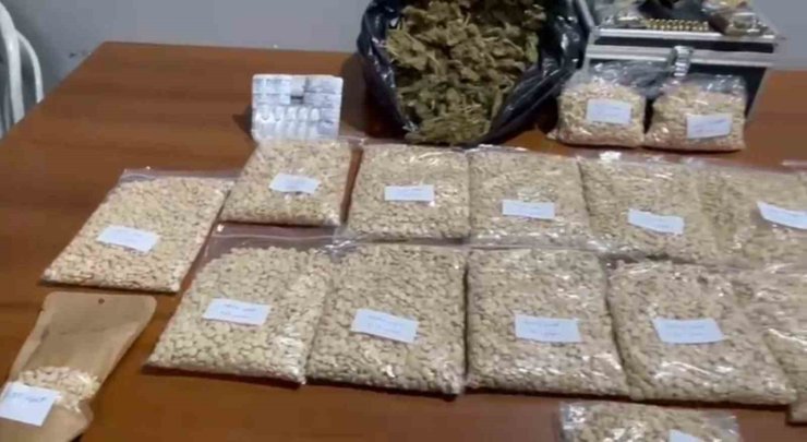 İskenderun’da uyuşturucu esrar ve hap operasyonu