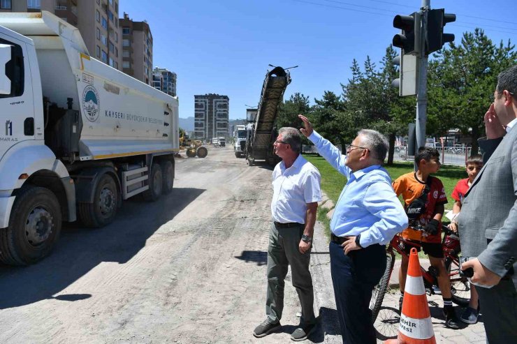 Başkan Büyükkılıç; Seher Bulvarı’ndaki yatırımı yerinde inceledi