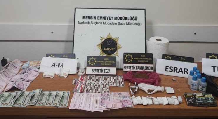 Mersin’de uyuşturucu ile mücadele: 35 şüpheli tutuklandı