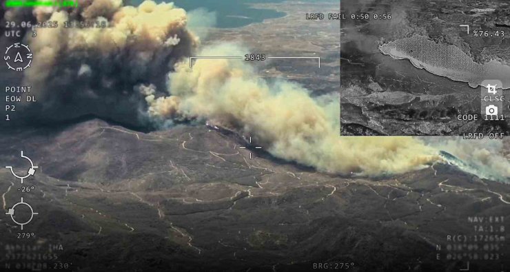 İzmir’de yangınla mücadele sürüyor