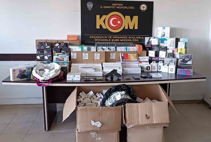 Mersin’de 2 milyon liralık kaçakçılık operasyonu: 12 gözaltı
