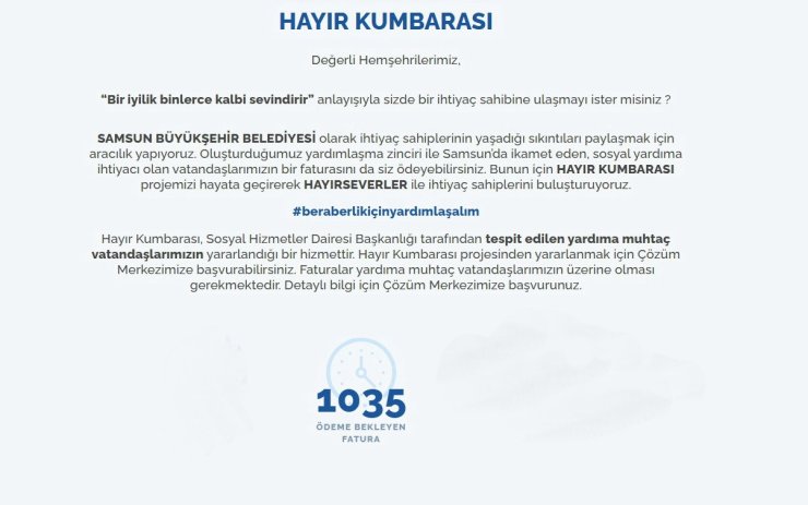 ‘Hayır Kumbarası’ projesi