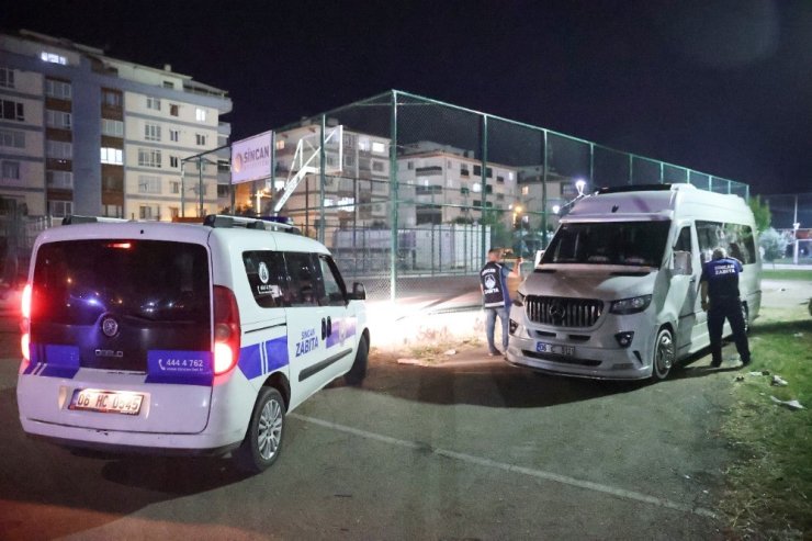 Sincan’da emniyet ve zabıtadan ‘huzur’ denetimi
