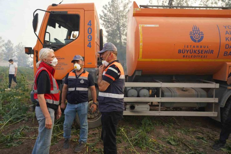 Başkan Subaşı’nın yangınla mücadeledeki gayreti taktir topladı