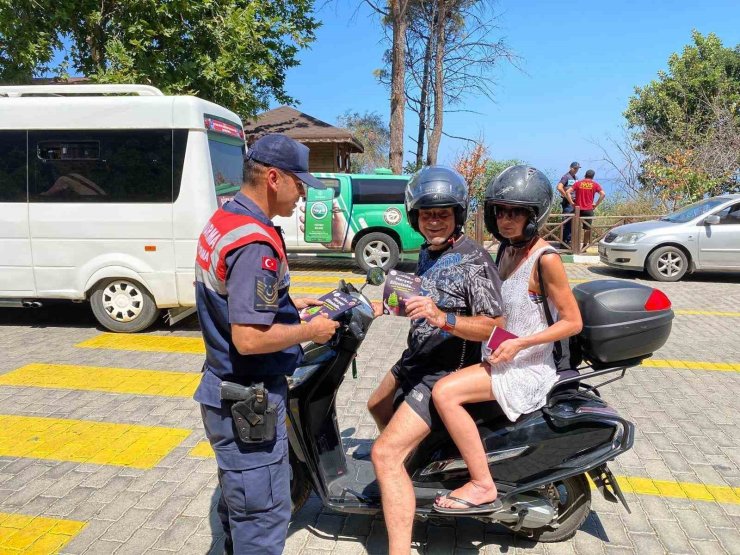 Jandarma’dan Milli Park’ta vatandaşlara yangın uyarısı