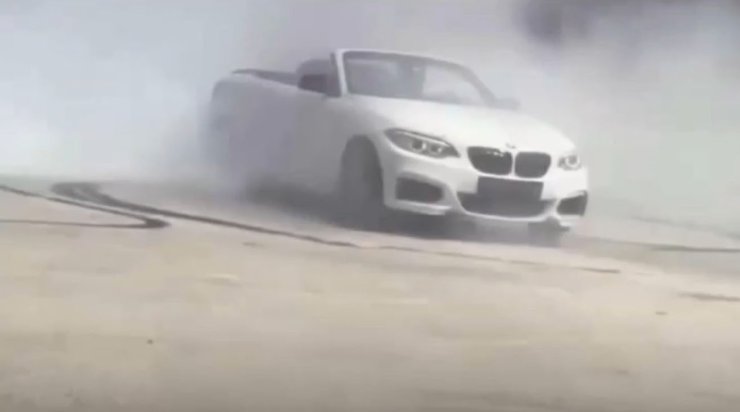 Cadde ortasında drift atan sürücüye 46 bin TL ceza