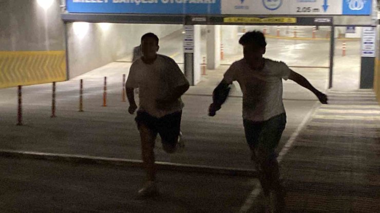 Çocukların otopark görevlisi yaşlı adam ile tepki çeken oyunu