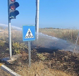 Gönen’de çıkan ot yangını kontrol altına alındı