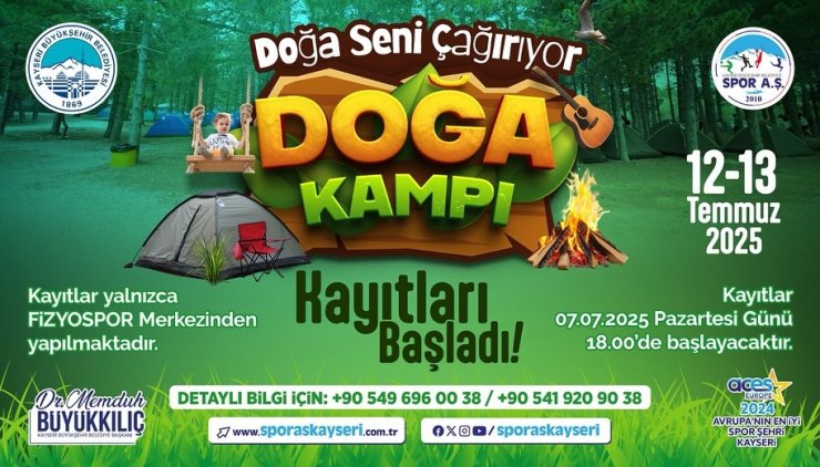 ’Doğa Seni Çağırıyor’ Doğa Kampı’na kayıtlar başladı