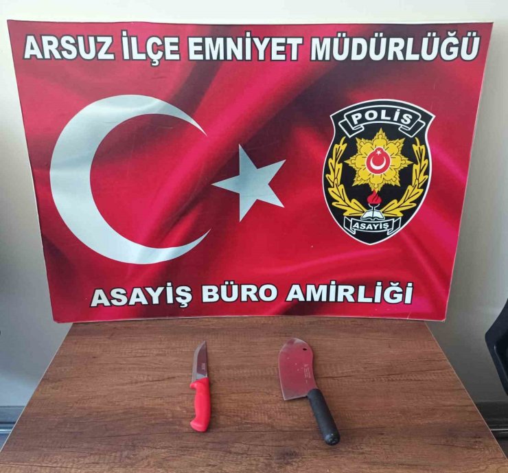 Yol verme kavgasında kamyon şoförüne satırla saldıran 2 şahıs tutuklandı