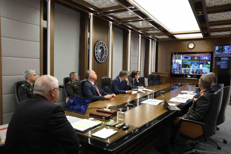Bakan Güler Ukrayna Gönüllüler Koalisyonu tarafından gerçekleştirilen video telekonferans toplantısına katıldı