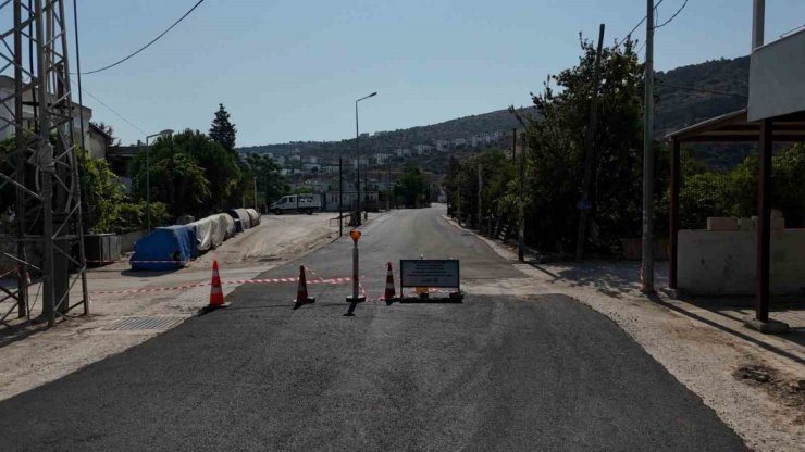 Bodrum Belediyesi asfalt çalışmalarına devam ediyor