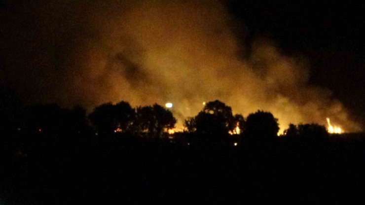 Çanakkale’de tarım arazisinde çıkan yangın kontrol altına alındı