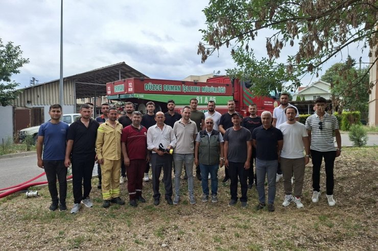 Düzce’de yeni yangın işçileri ve operatörlere eğitim