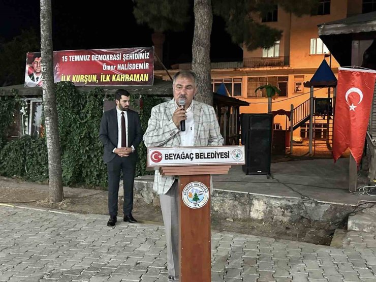 Beyağaç’ta 15 Temmuz Demokrasi ve Milli Birlik Gününde şehitler unutulmadı