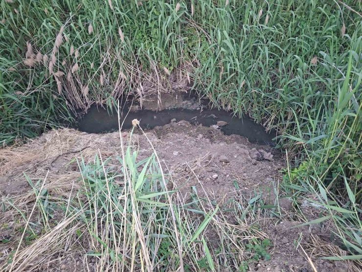 Dereye akan lağım suyu, mahalleliyi nefes alamaz hale getirdi