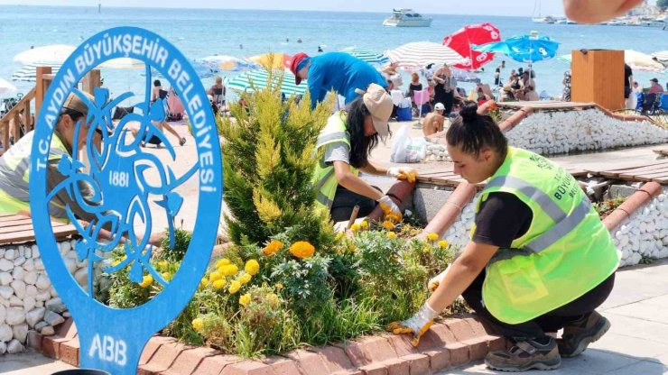 Büyükşehi’den Didim’de peyzaj ve temizlik çalışması