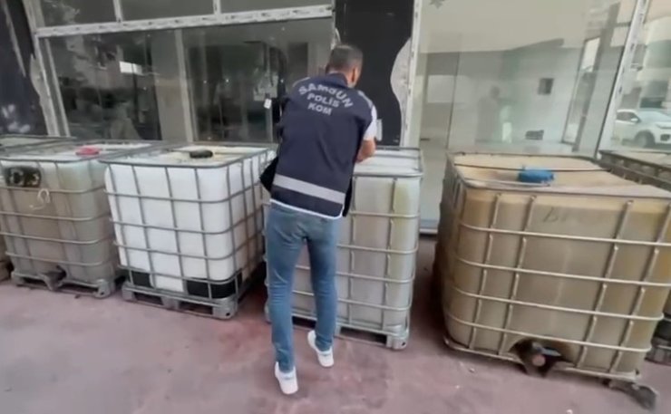 Samsun’da 11 bin litre kaçak motorin ele geçirildi