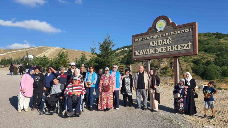 Engelliler Ladik Akdağ’da doğayla buluştu