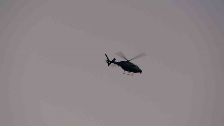 Taksim’de helikopter destekli ’Huzur İstanbul’ denetimi gerçekleştirildi