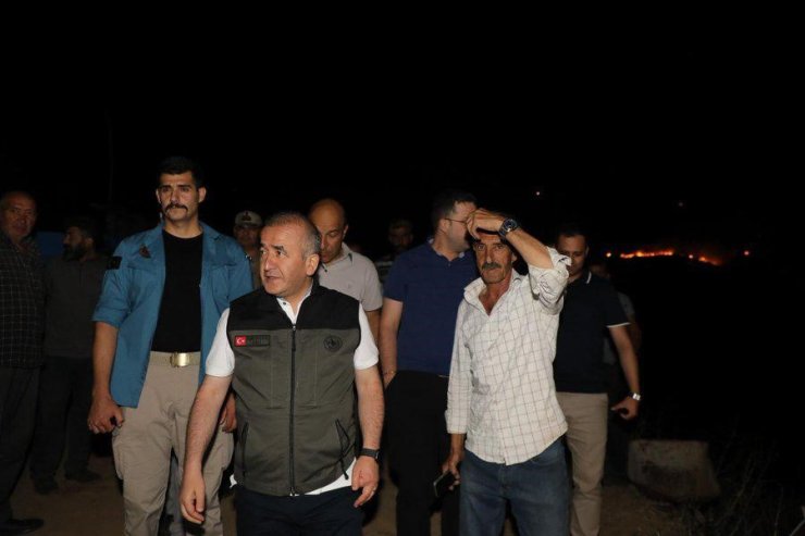 Vali Hatipoğlu: "Yapılan yoğun müdahale ile yangın kontrol altına alınmıştır"
