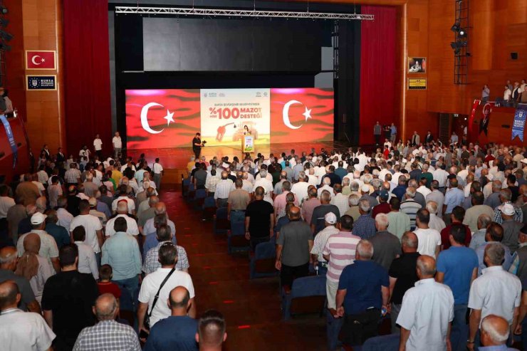 Bursa Büyükşehir’den üreticiye yüzde 100 hibeli mazot desteği