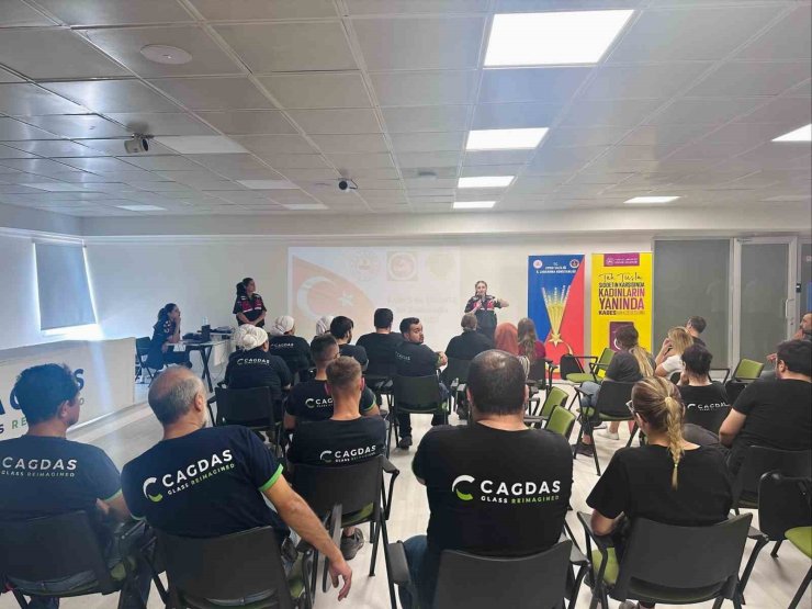 Jandarmadan Kuyucak’ta işçilere bilgilendirme