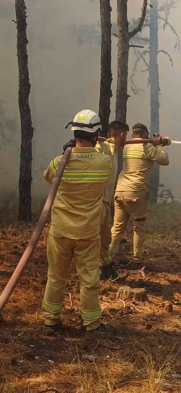Yangında şehit olan ekibin son görüntüsü ortaya çıktı