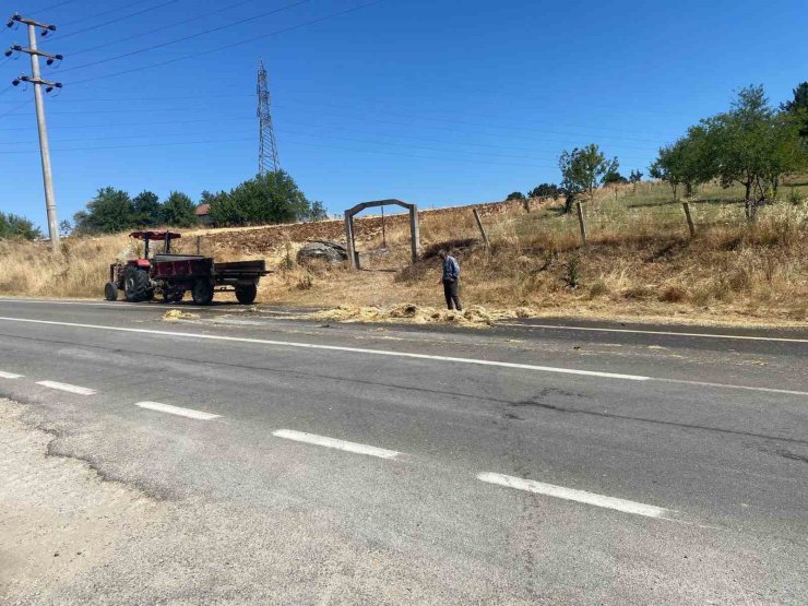 Alev alev yanan römork paniğe sebep oldu