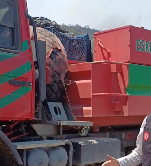 10 şehidin verildiği alevlerin arasından çıkan Denizli arazözü görüntülendi