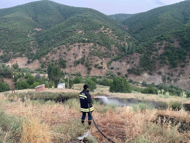 Bingöl’de çıkan örtü yangını söndürüldü