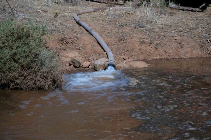 Bodrum’da göletlere su takviyesi yapıldı