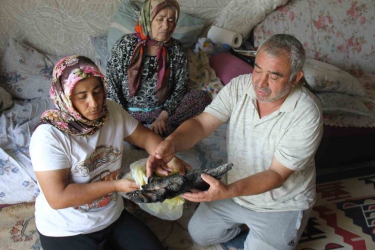 Yangında depoda sakladıkları 90 bin TL kül olan aile Merkez Bankası’na başvurdu