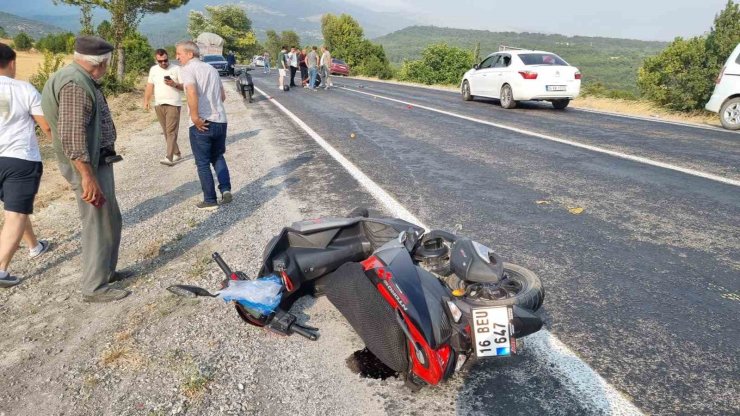 Domaniç’te motosiklet kazası: 1 yaralı