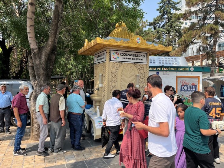 Kocasinan’dan sıcak havalarda buz gibi limonata ikramı