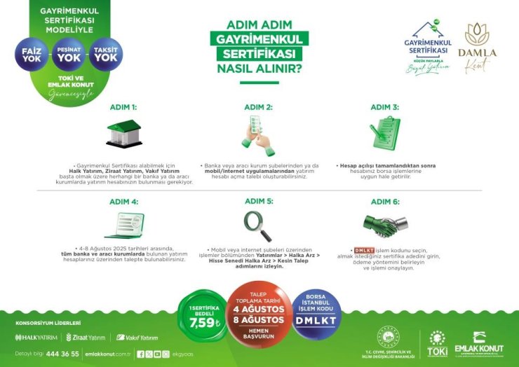 Damla Kent projesinde talep toplama başladı